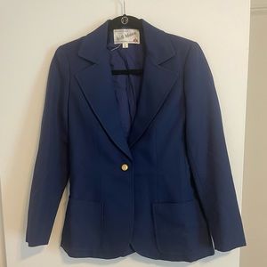 Bill Blass for American Airlines Official Uniform, 1970s Navy Blazer Size 6